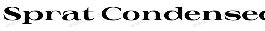 Sprat Condensed Ligh字体转换